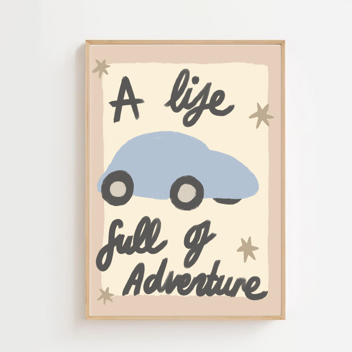 A life full of adventure- car | Art print