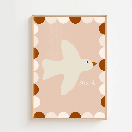 Blessed - dove | Art print