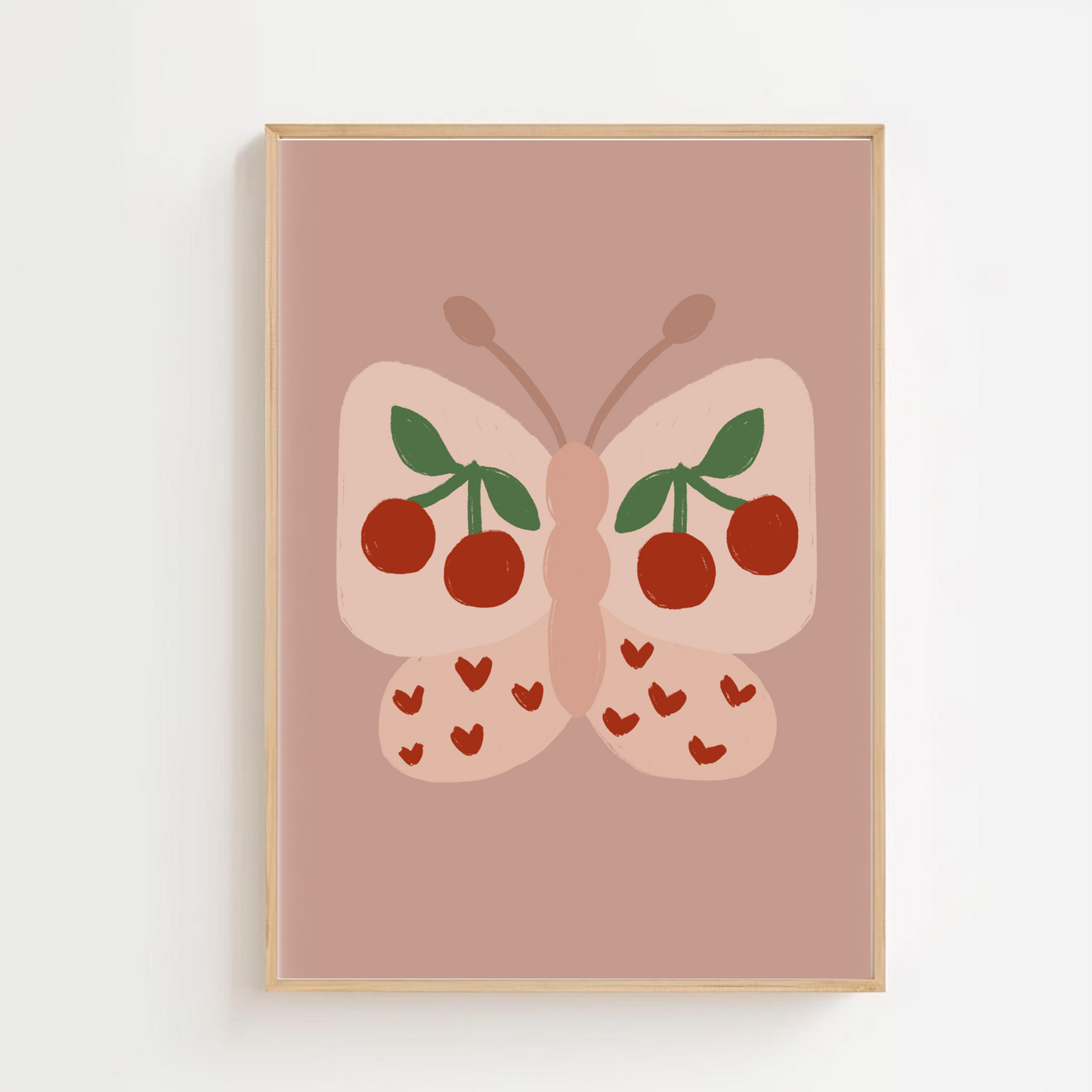 Cherry butterfly | Art print