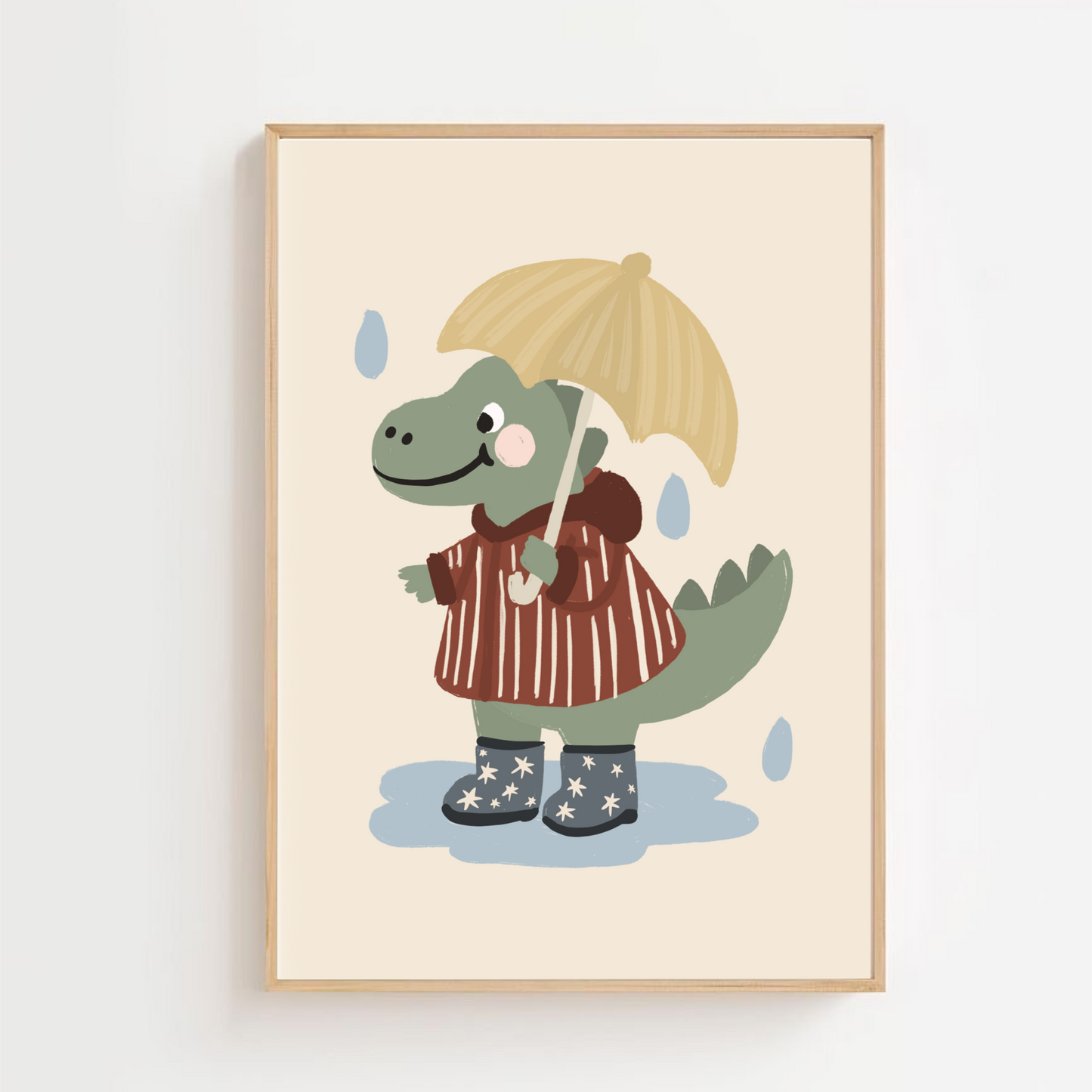 Dinosaur rain | Art print