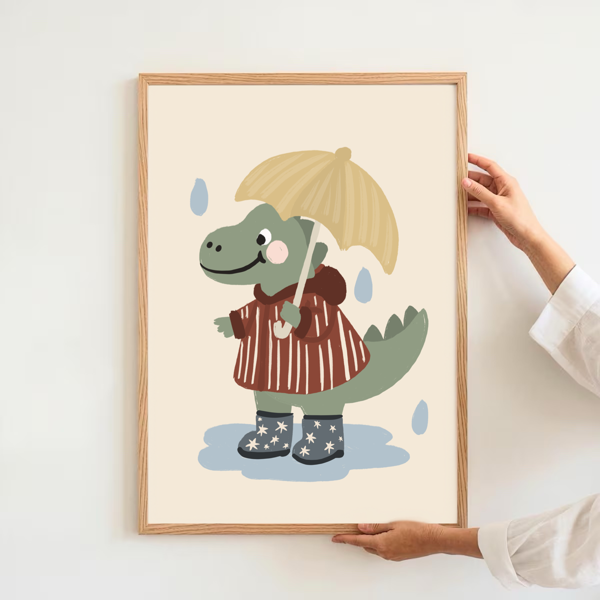 Dinosaur rain | Art print