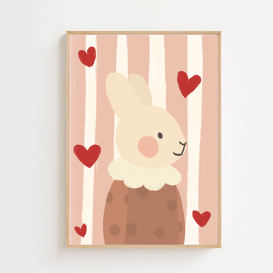 Bunny heart | Art print