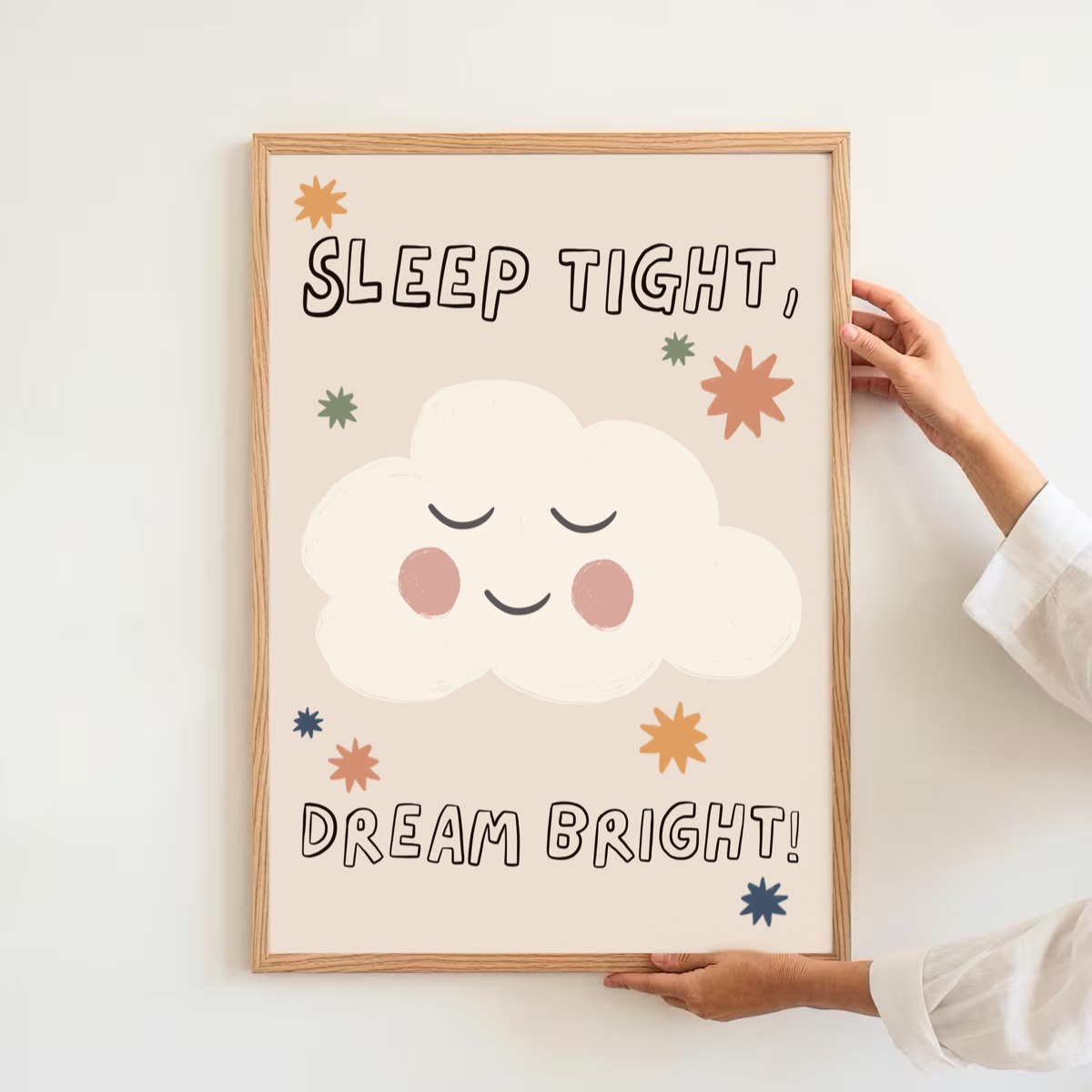 Sleep tight - cloud | Art print