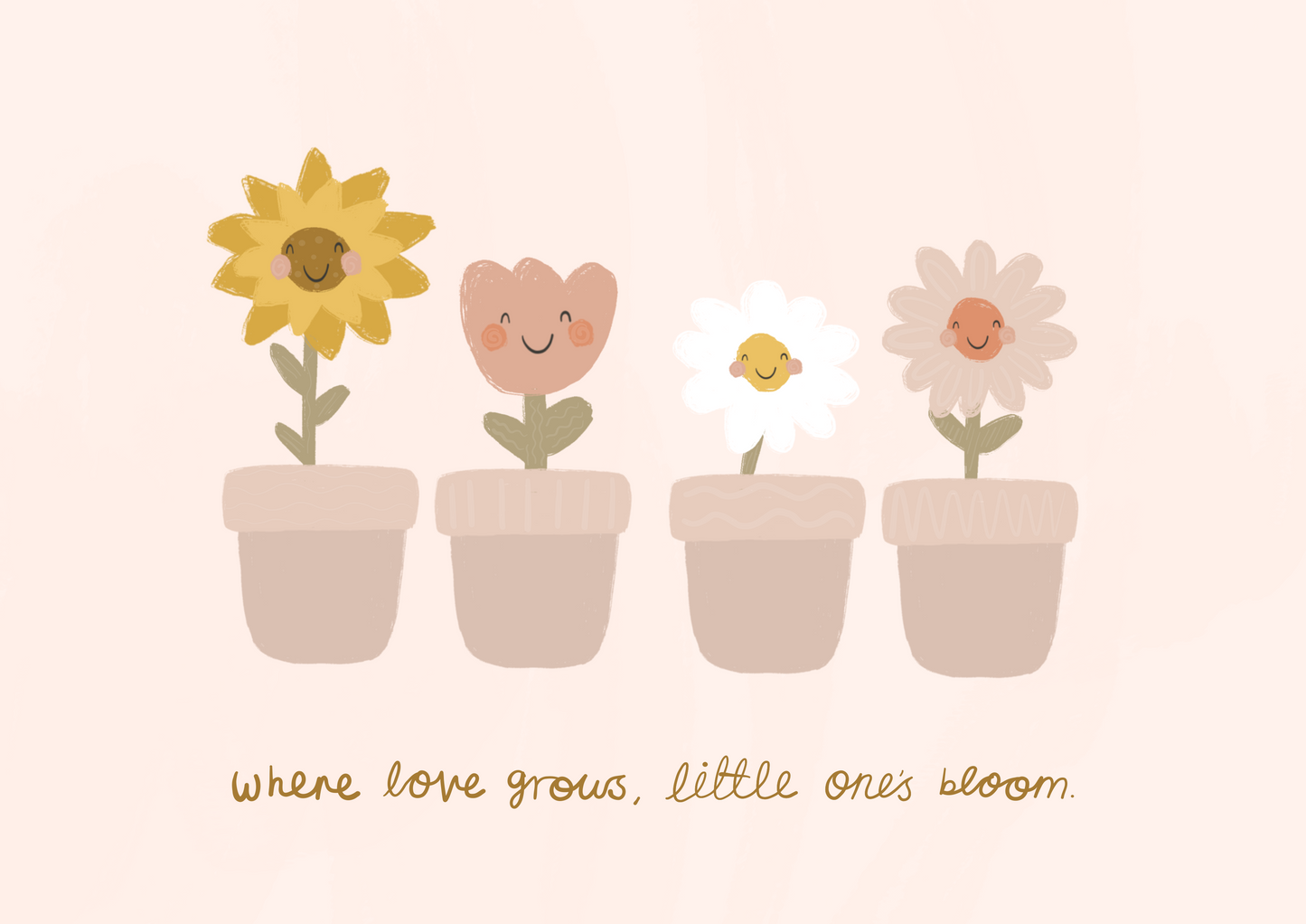 Little ones bloom - flower | Art print