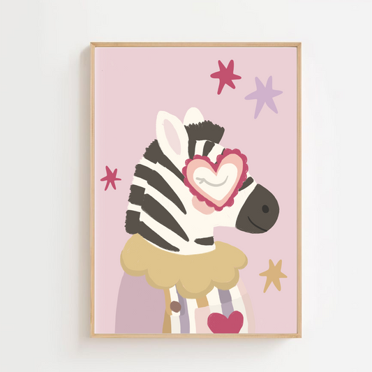 Cool zebra | Art print