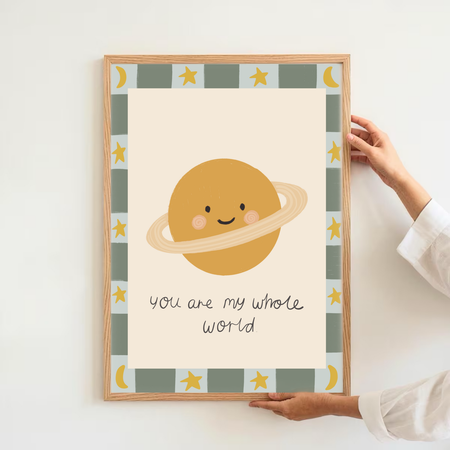 You are my whole world - planet | Art print
