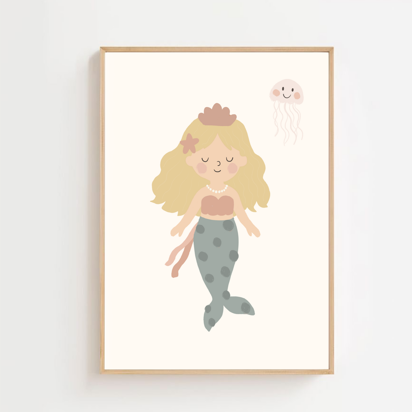 Blonde Mermaid | Art print