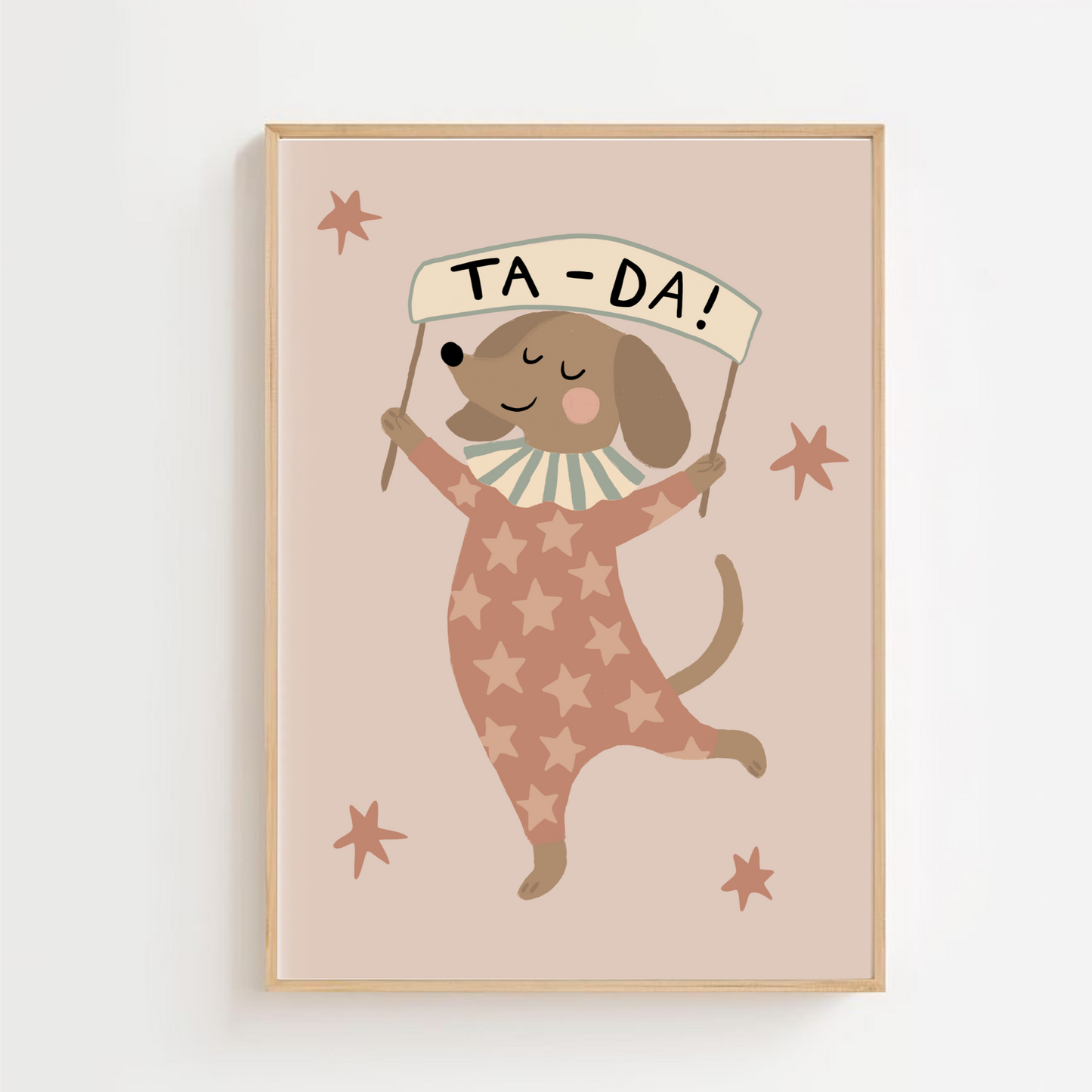 Ta-da - sausage dog | Art print