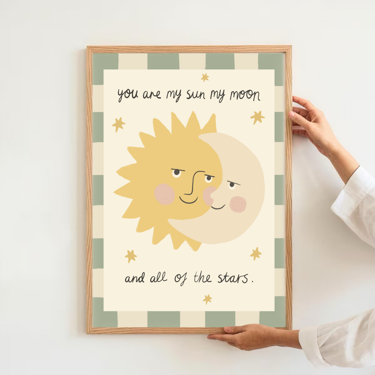 Sun, moon and stars | Art print