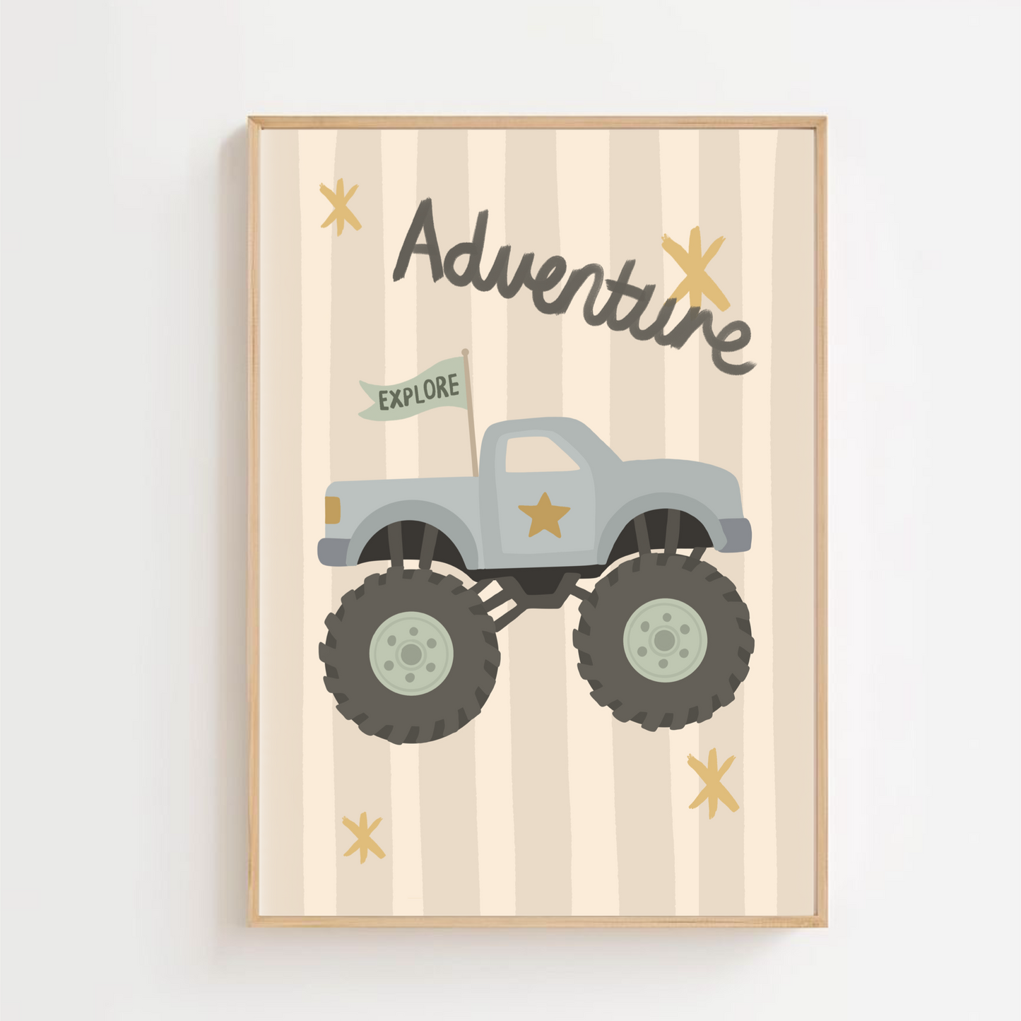 Monster truck -adventure | Art print