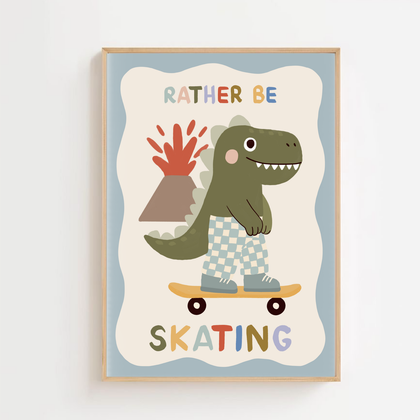 Trex skating | Art print