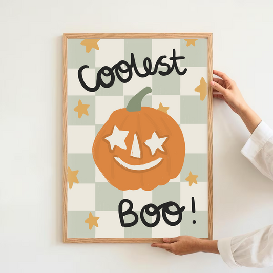 Coolest boo - pumpkin | Art print