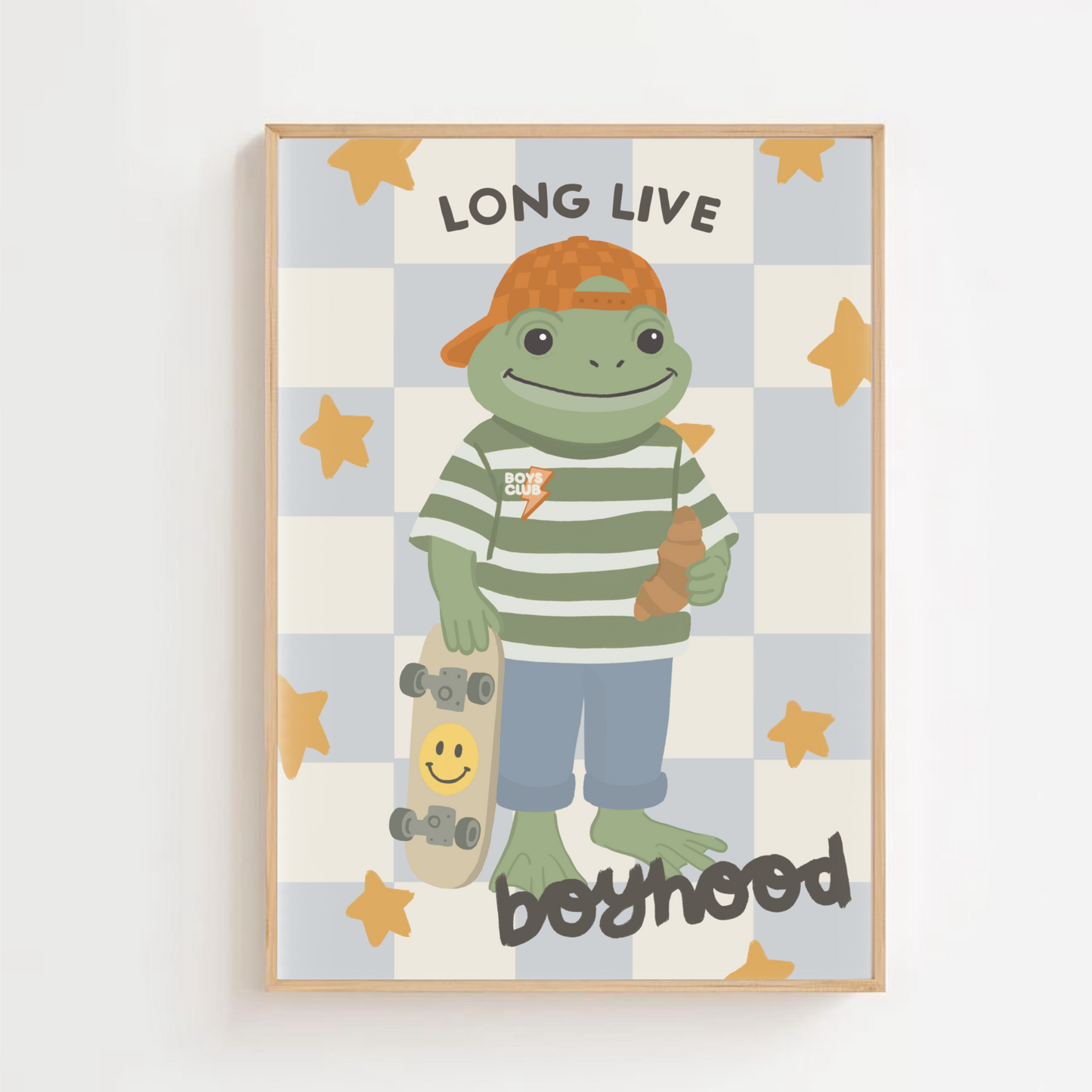 Long live boyhood - frog | Art print