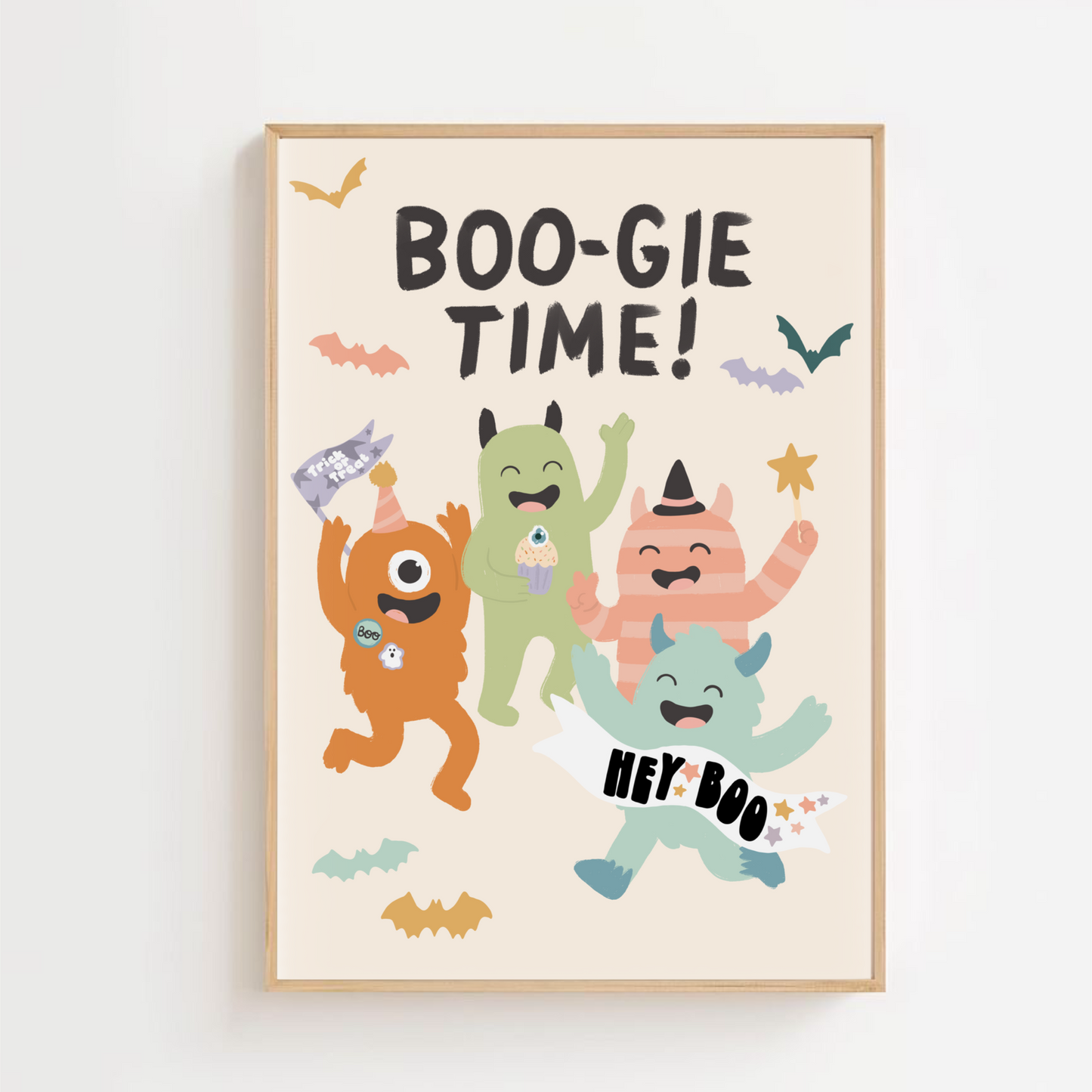Boogie time - monsters | Art print