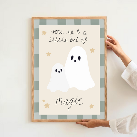 You me and a little bit of magic - ghosts | Art print