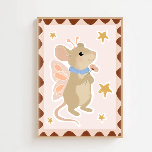 Butterfly mouse | Art print