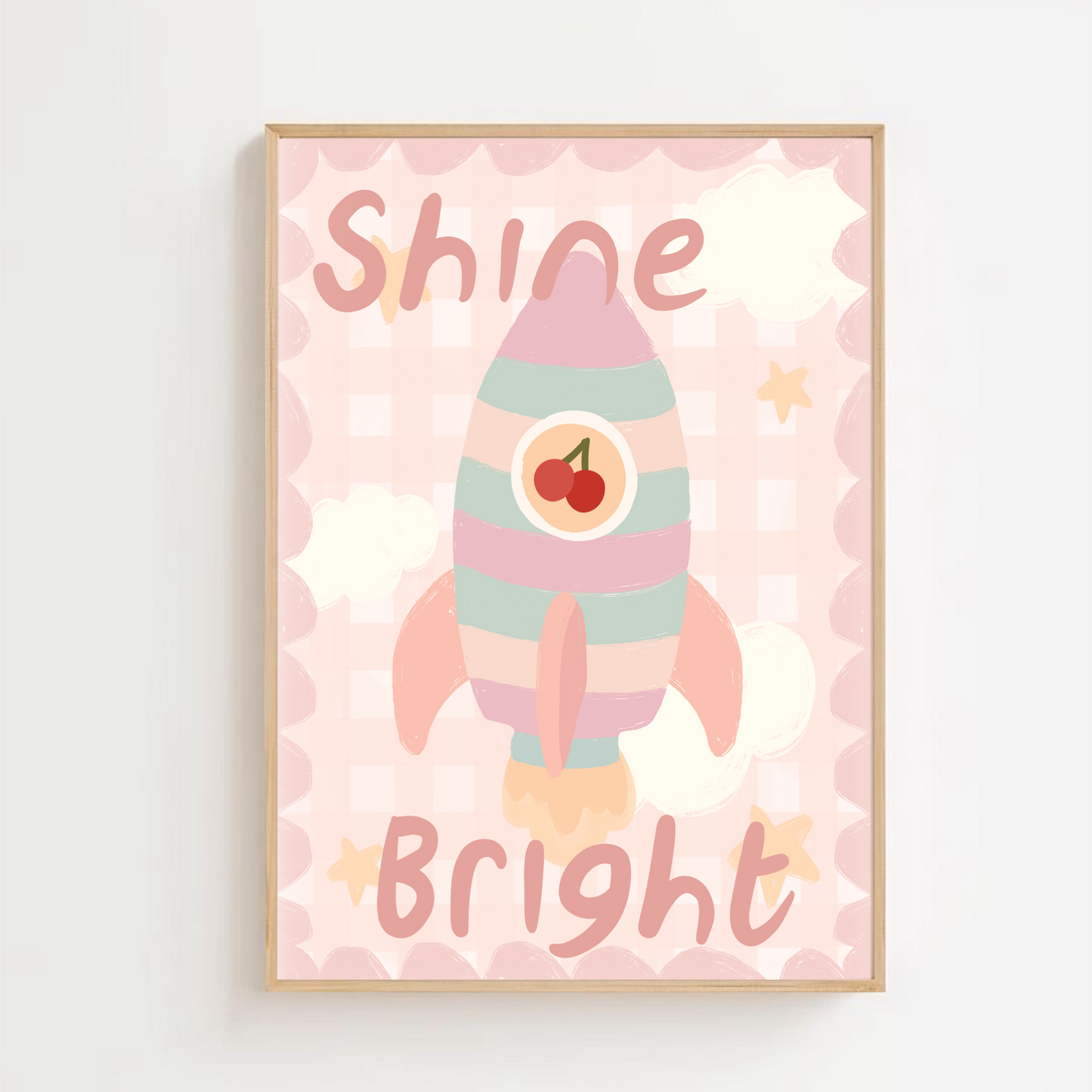 Shine bright - rocker | Art print
