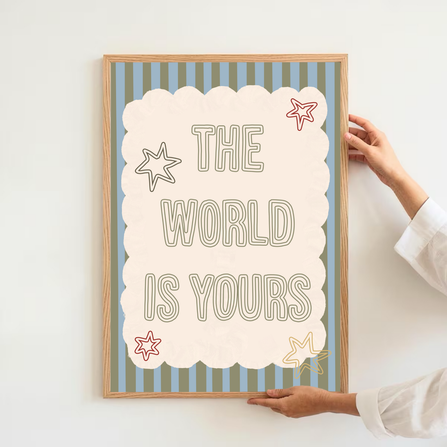The world is yours - green | Art print