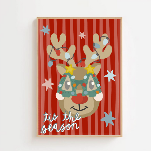 Funky Rudolph - Christmas | Art print
