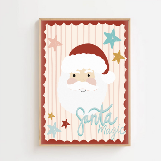 Santa magic - Christmas | Art print