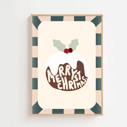 Christmas pudding | Art print