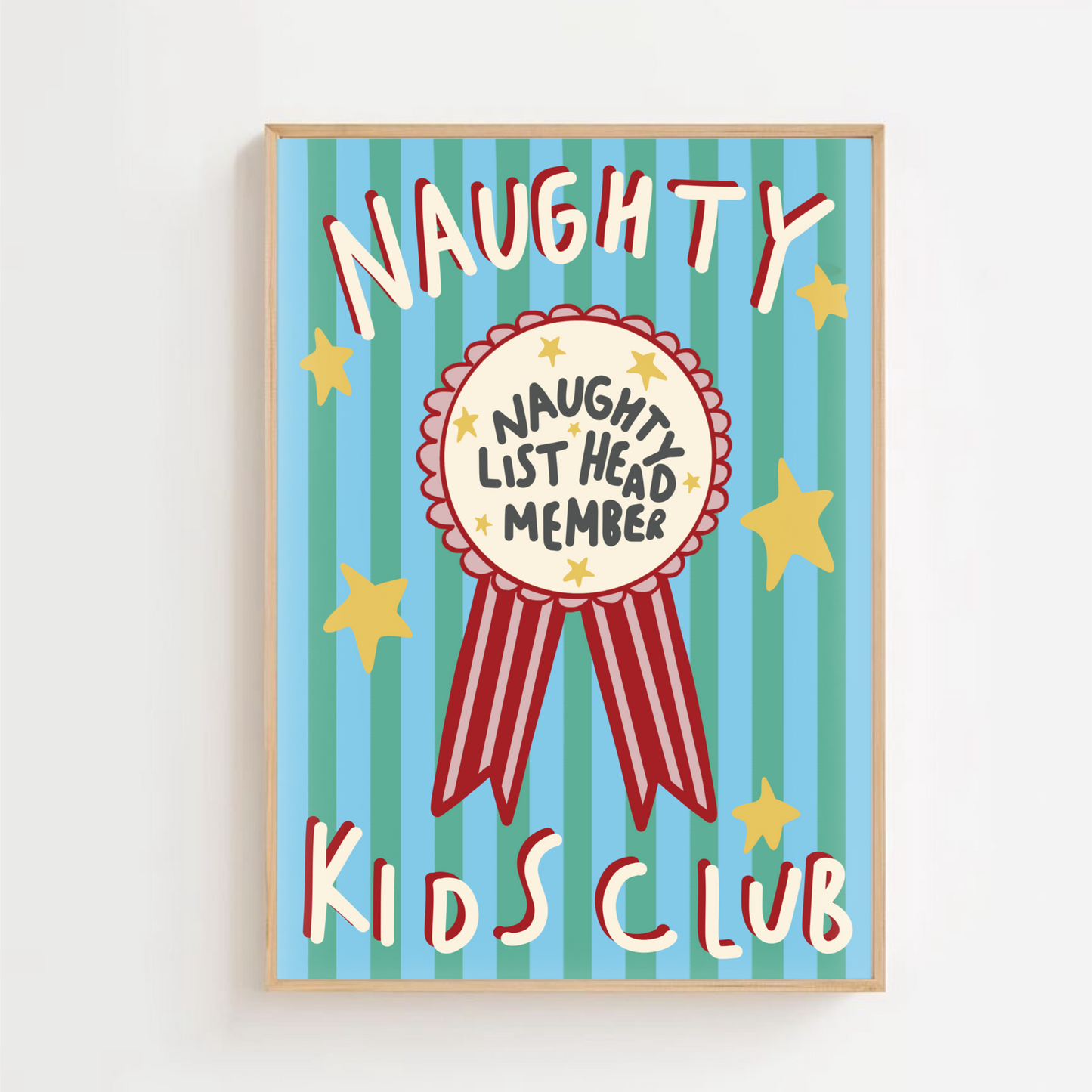 Naught kids club - Christmas | Art print