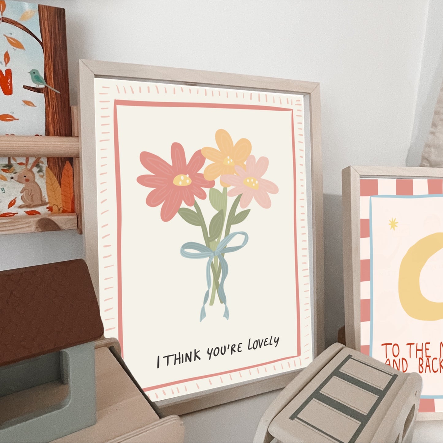 I think you’re lovely, Flowers | Art print