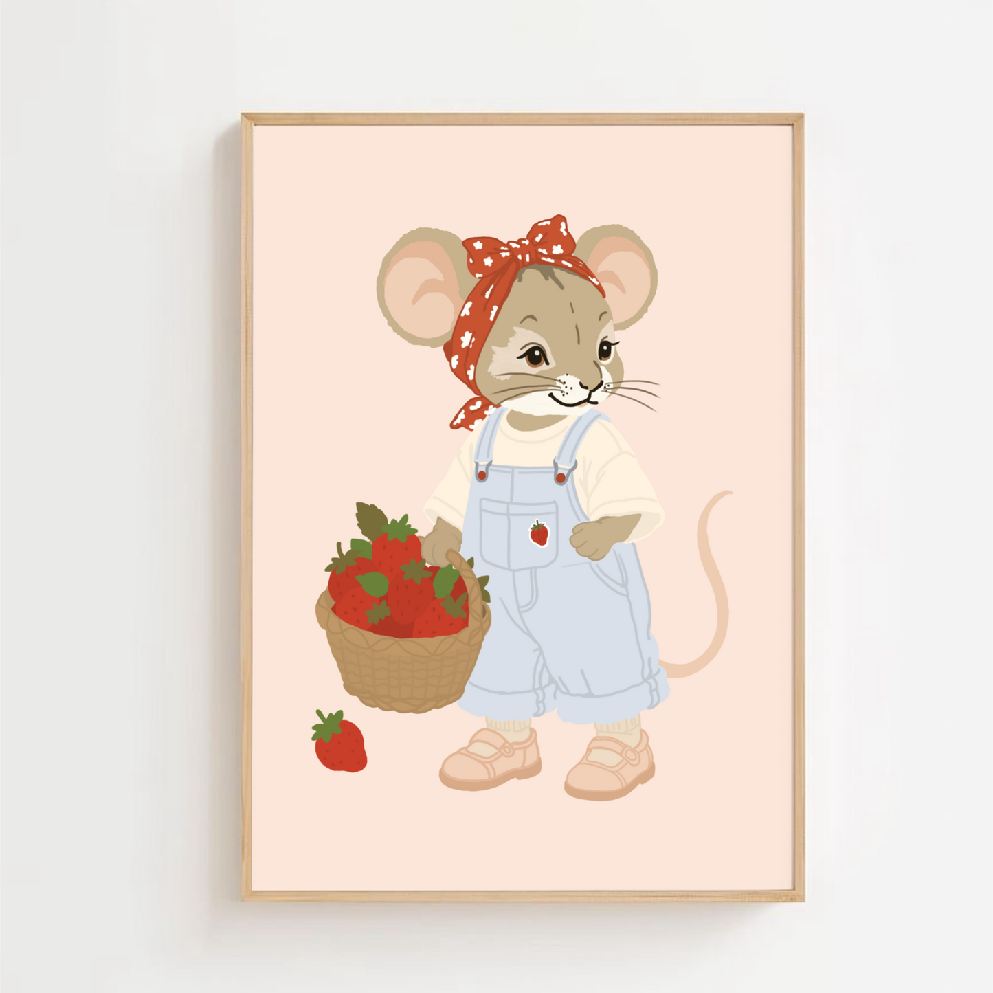 Strawberry mouse | Art print