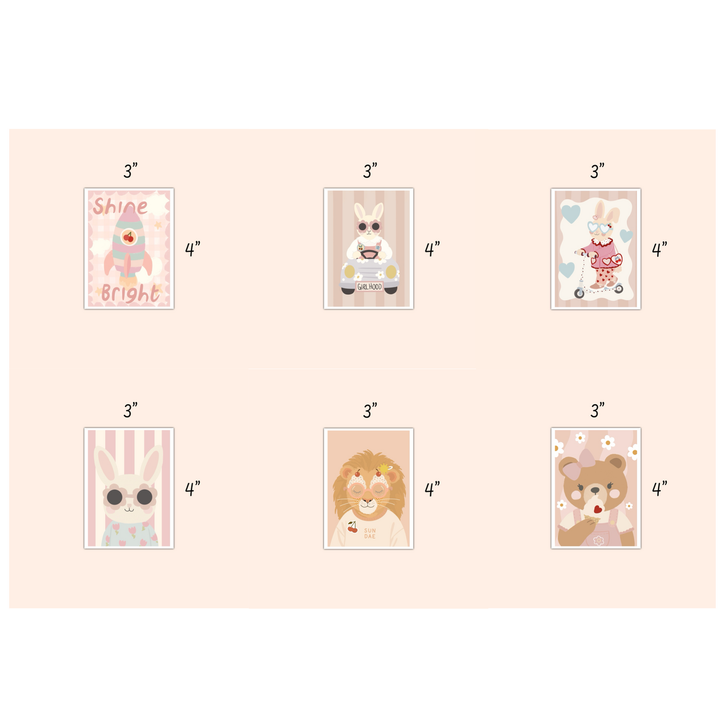 Mini 3x4 individual