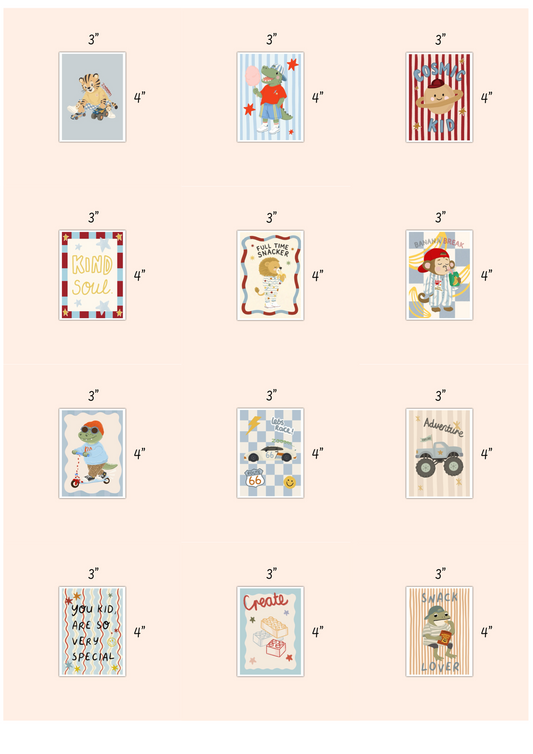 Mini 3x4 individual