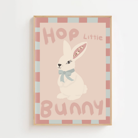 Hop little bunny -| Art print