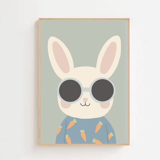 Cool bunny - Easter | Art print
