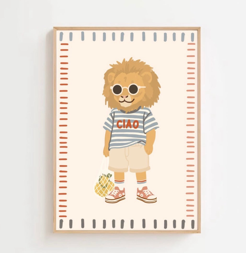 Ciao lion | Art print