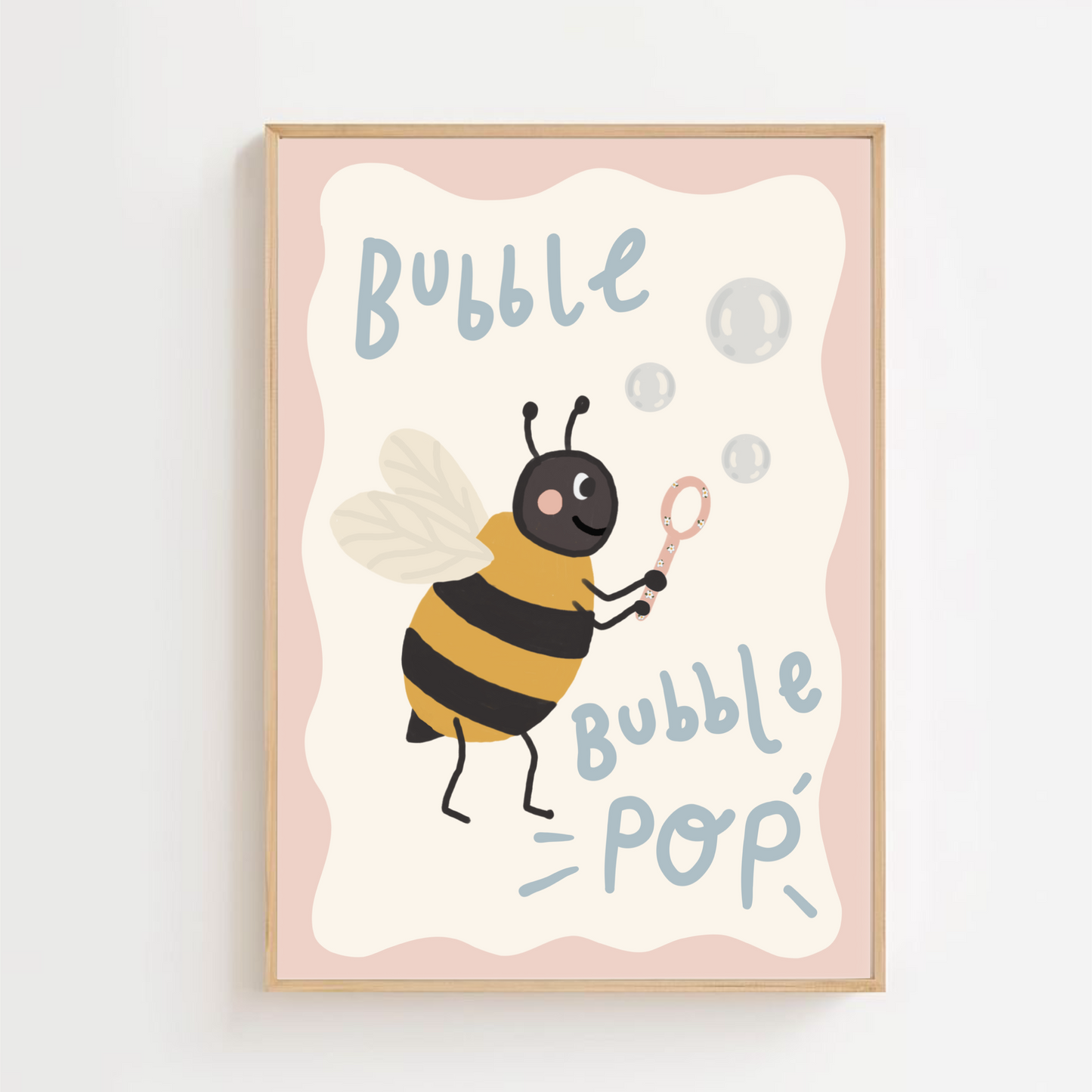 Bubble bubble pop - Bee | Art print