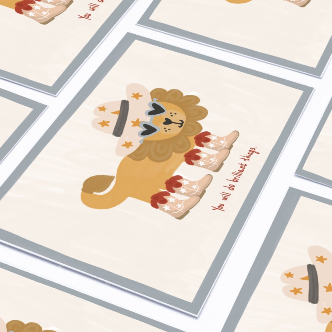 Lion - You will do brilliant things | Art print
