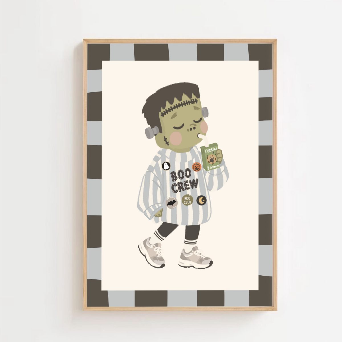 Cookies and scream - Frankenstein |Art print