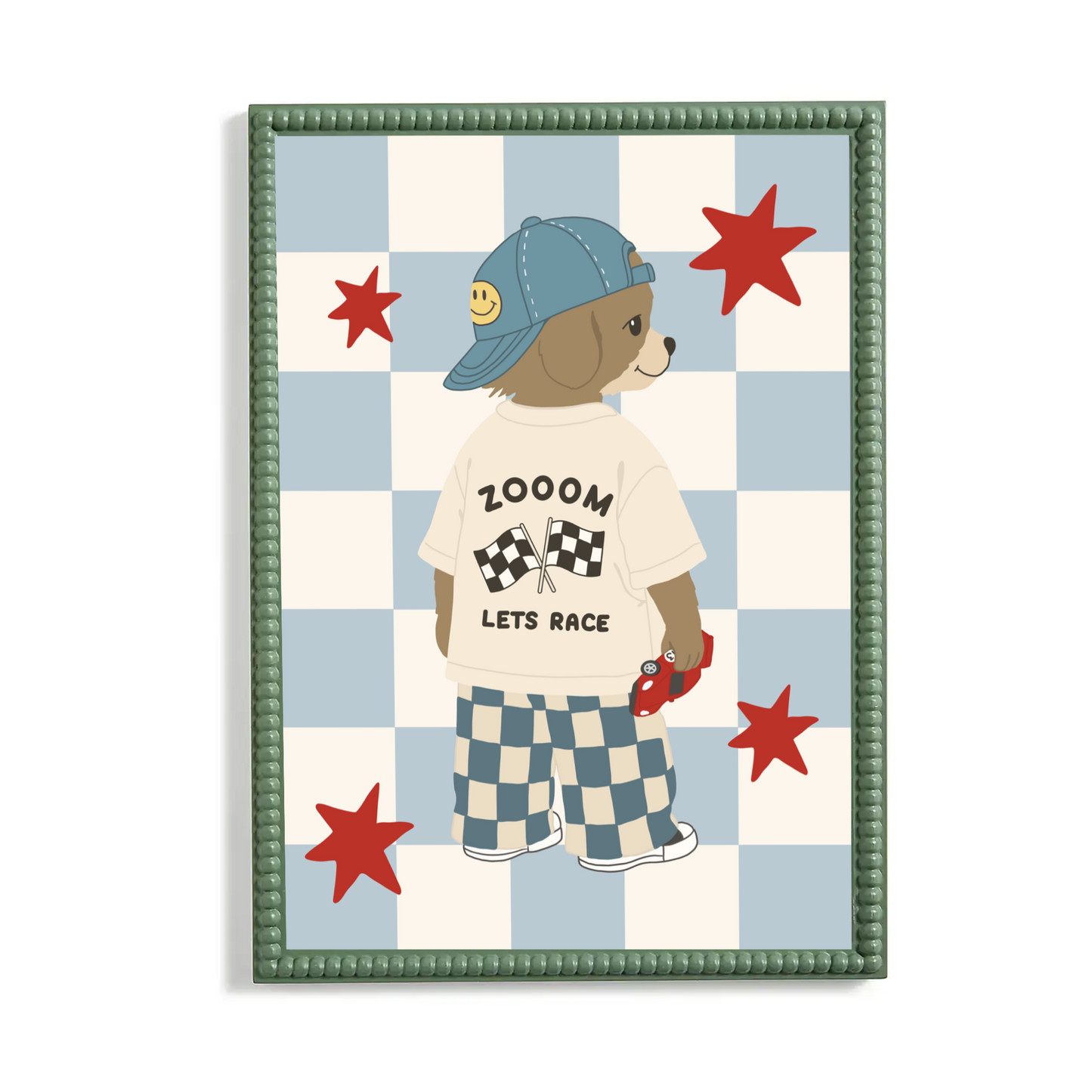 Race car dog | Art print