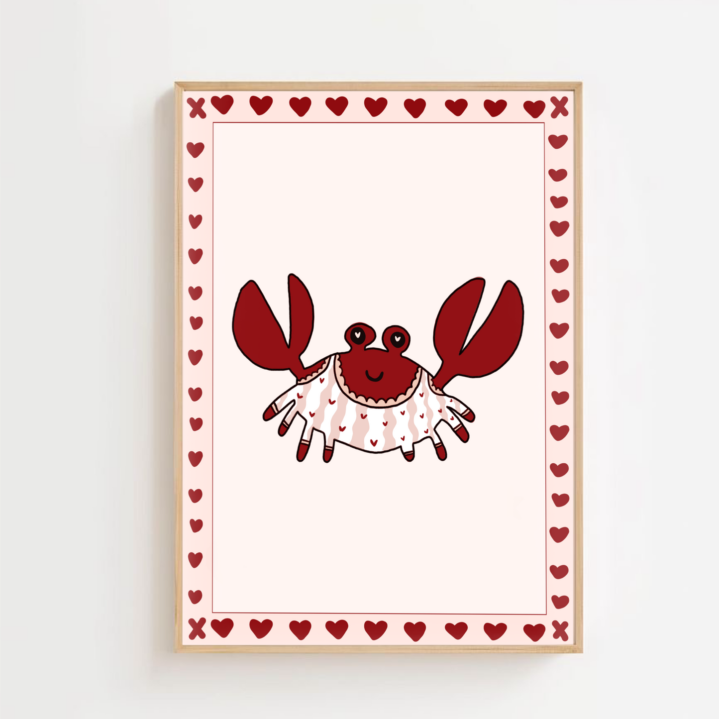 Valentines crab | Art print