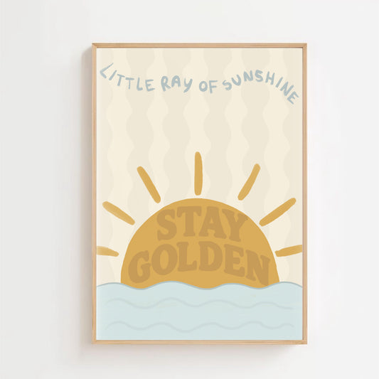 Stay golden - sunshine | Art print