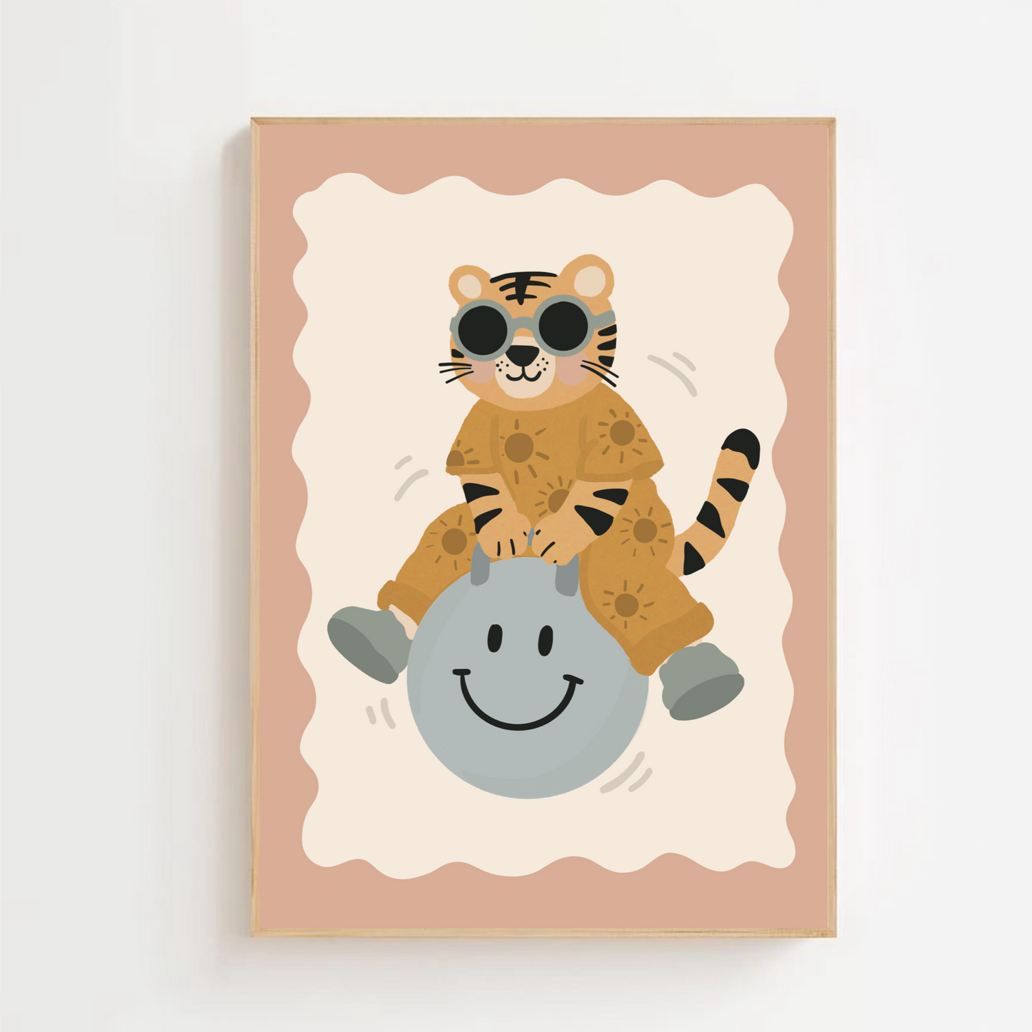 Tiger space hopper | Art print