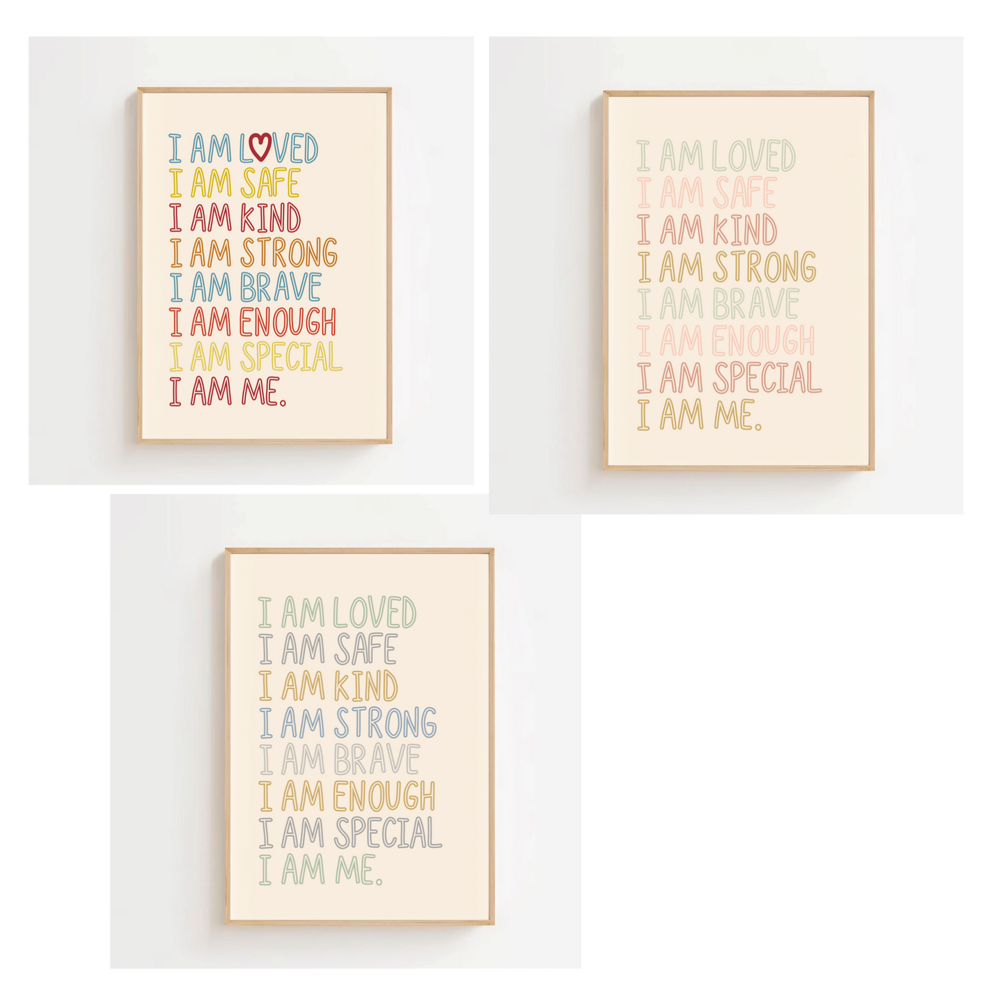 Affirmations loved | Art print