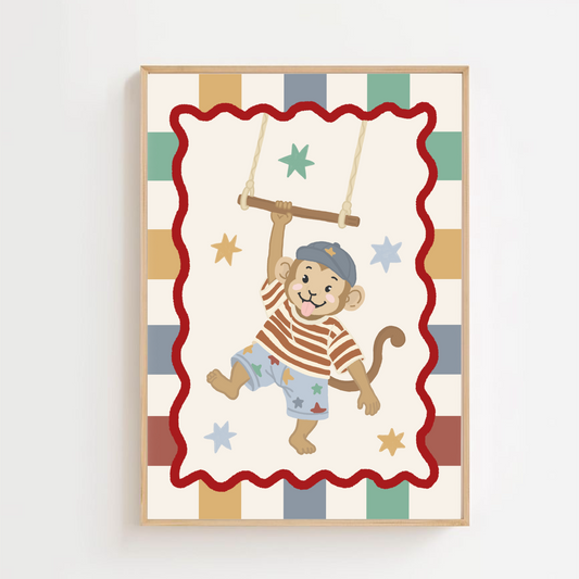 Circus monkey | Art print