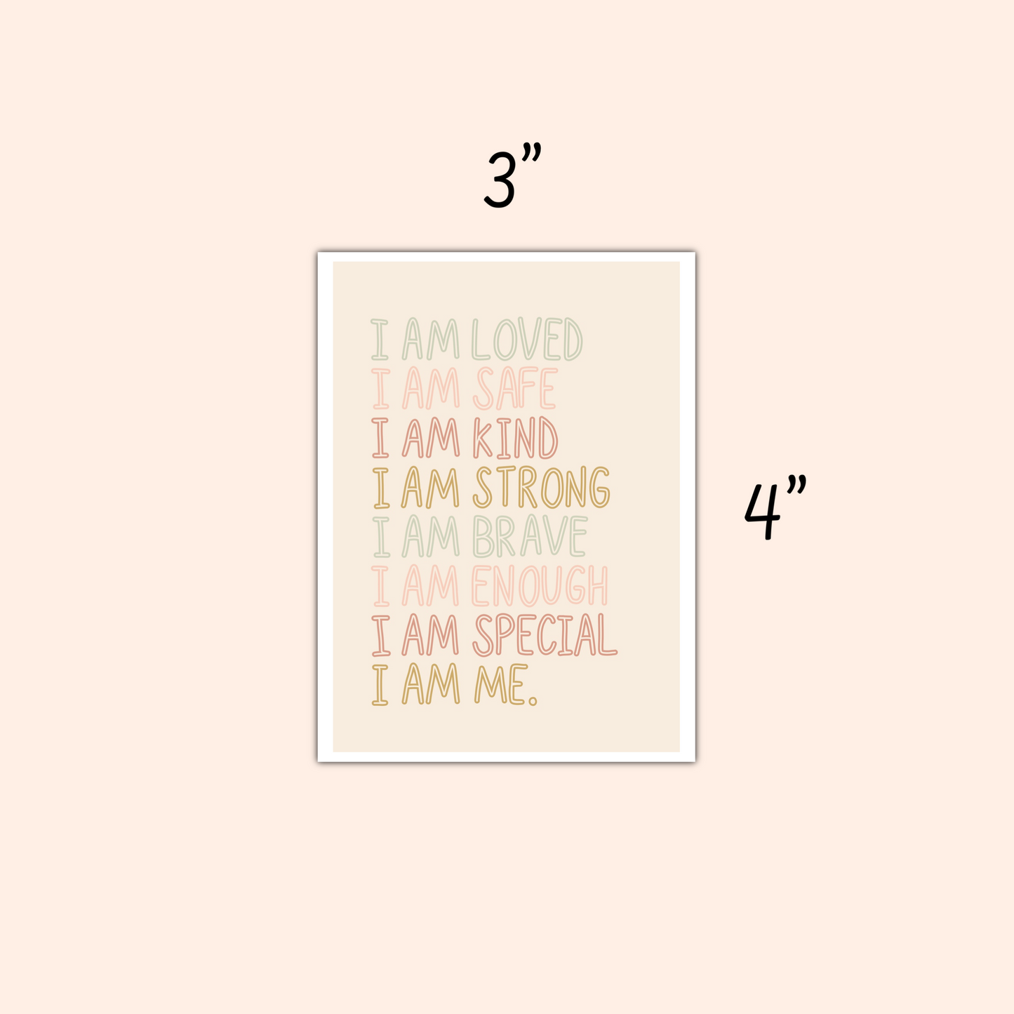 Mini 3x4 individual