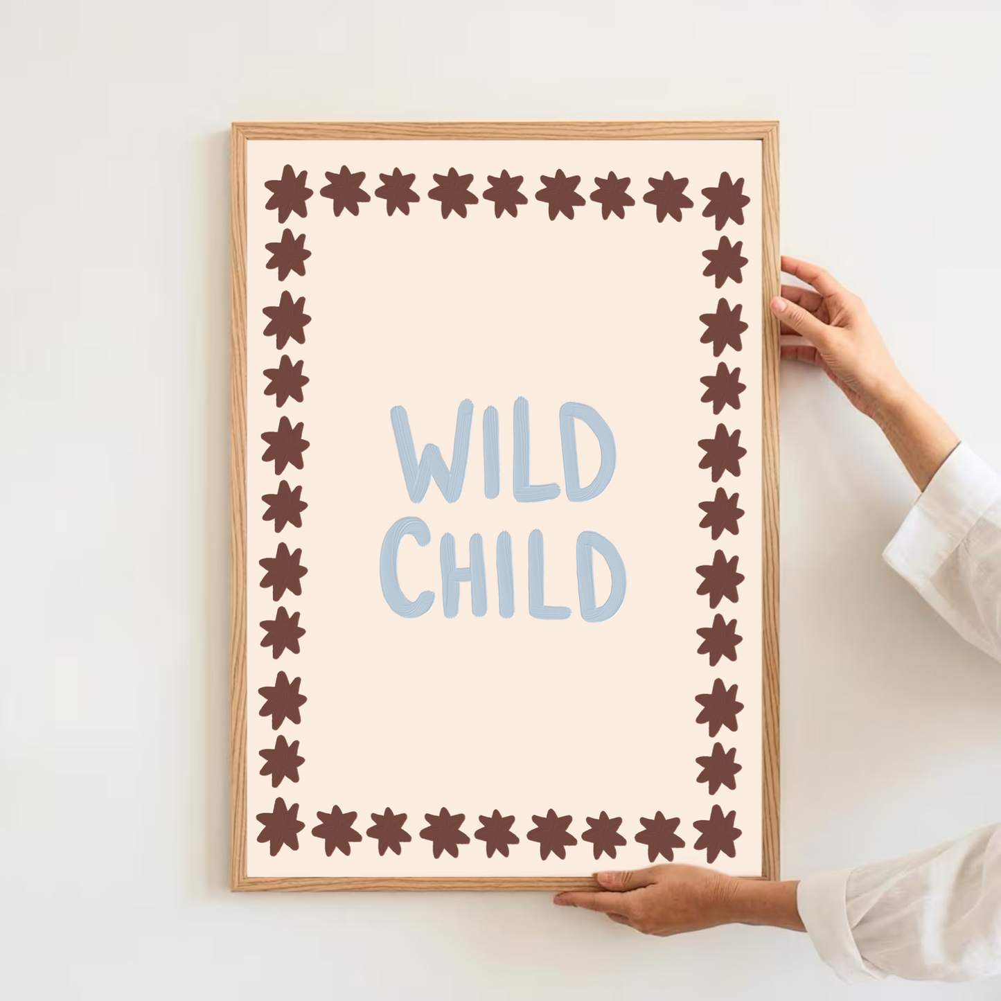Wild child - blue|brown | Art print