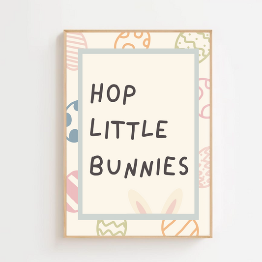 Hop little bunnies - Easter | Art print
