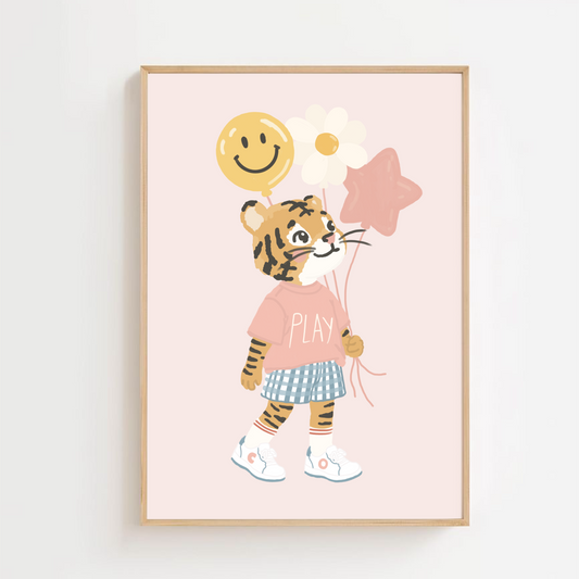 Balloon play | Art print