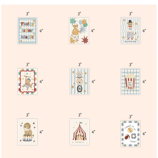 Minis 3x4 circus