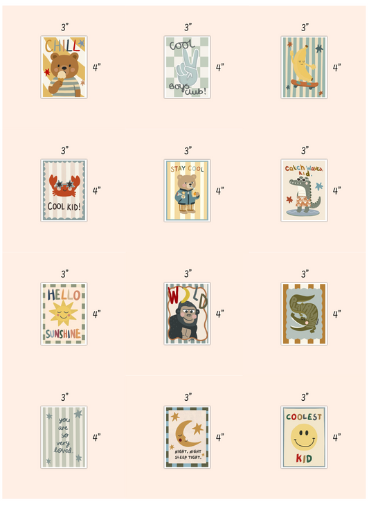 Minis 3x4 individual