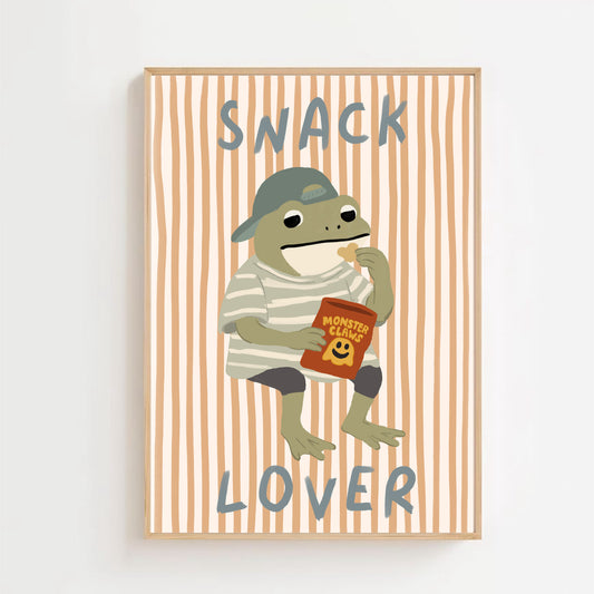 Snack lover - frog | Art print