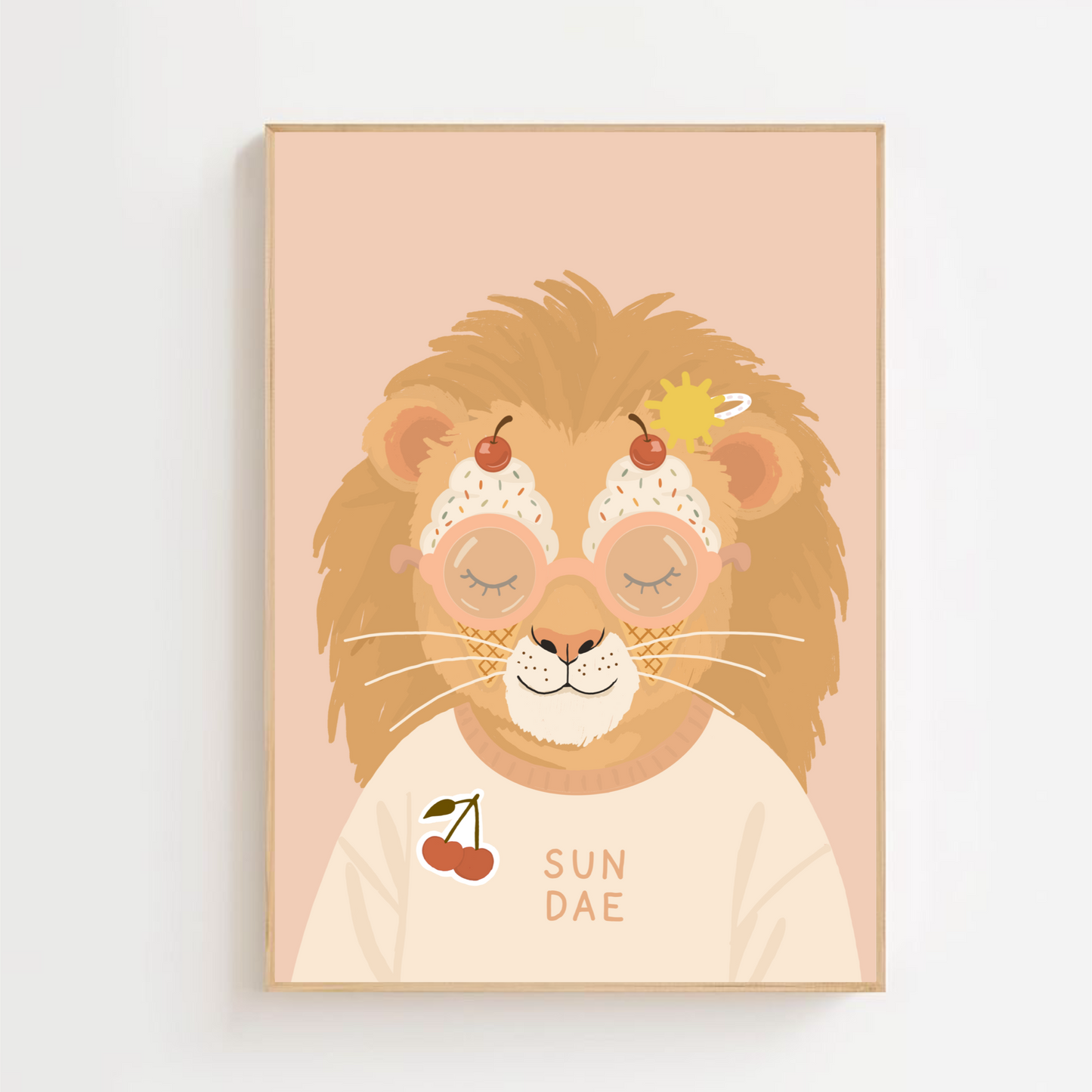 Sundae - lion | Art print
